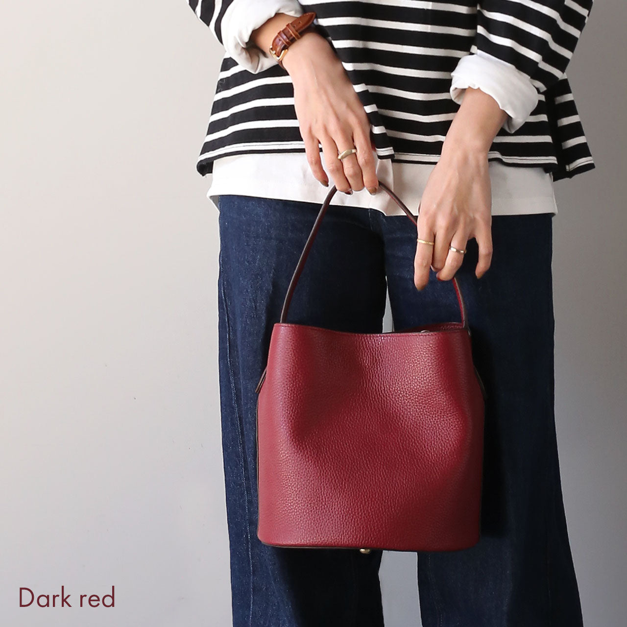 ミエノ mieno [mieno]本革レザーハンドバッグショルダーベルト付き （トープ） トープ