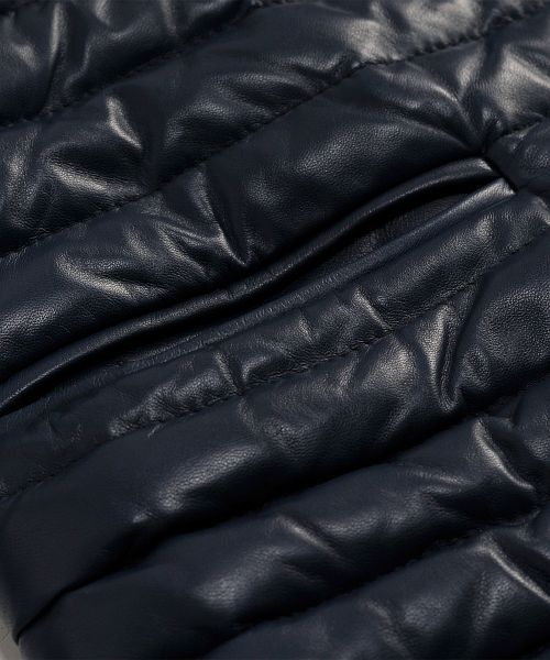 OLIVIERI [OLIVIERI] Down leather Jacket Lambskin Toscana Sheepskin Fur Collar Made in Italy / Women's