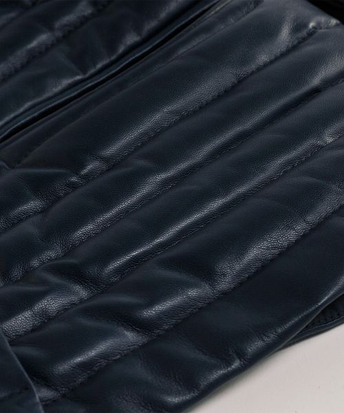 OLIVIERI [OLIVIERI] Down leather Jacket Lambskin Toscana Sheepskin Fur Collar Made in Italy / Women's