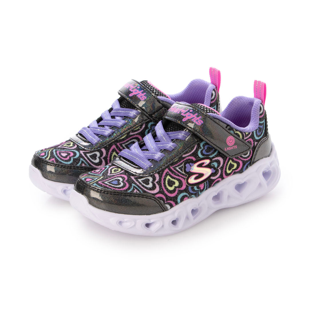 スケッチャーズ SKECHERS HEART LIGHTS - BOOG （BKM/T） BKM/T