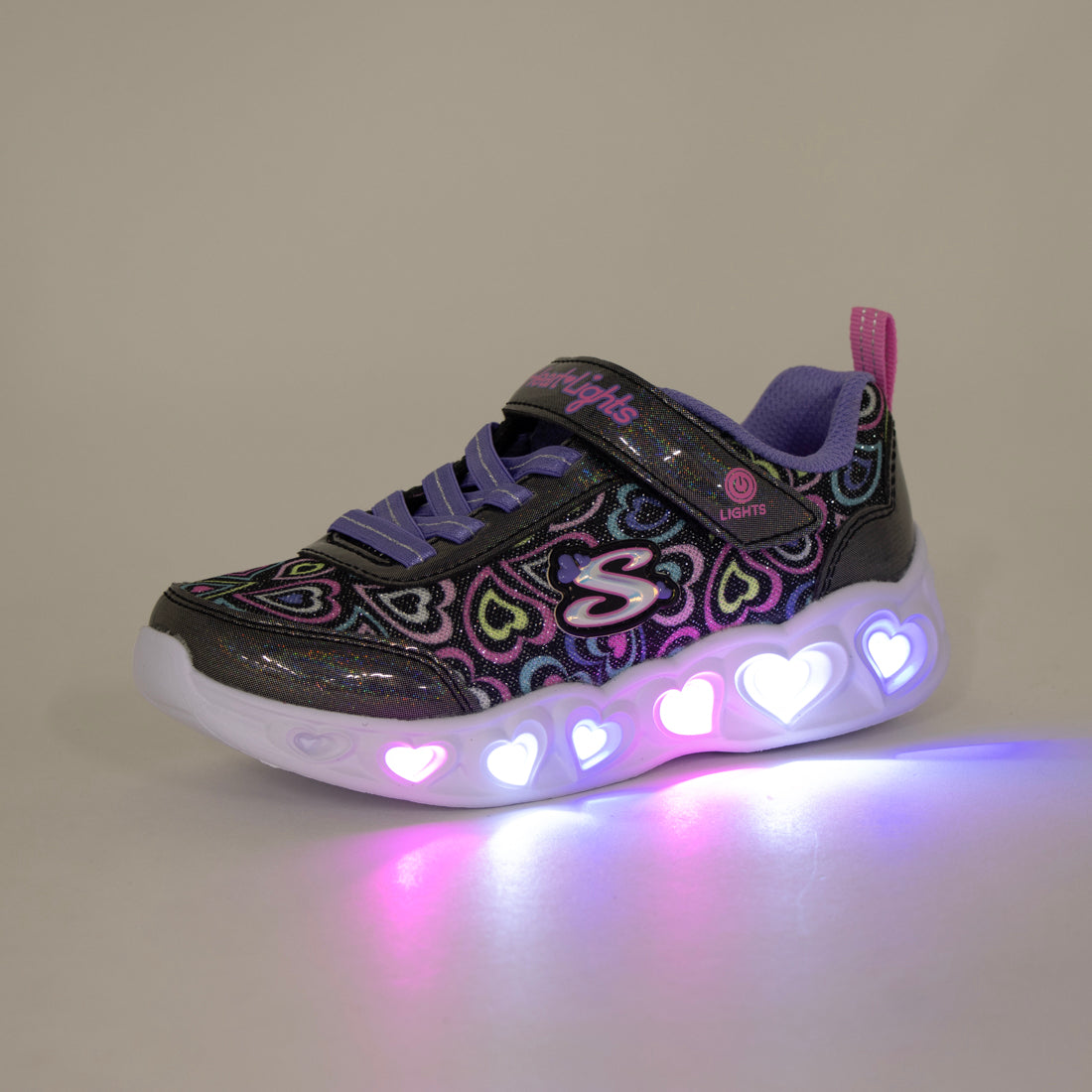 スケッチャーズ SKECHERS HEART LIGHTS - BOOG （BKM/T） BKM/T