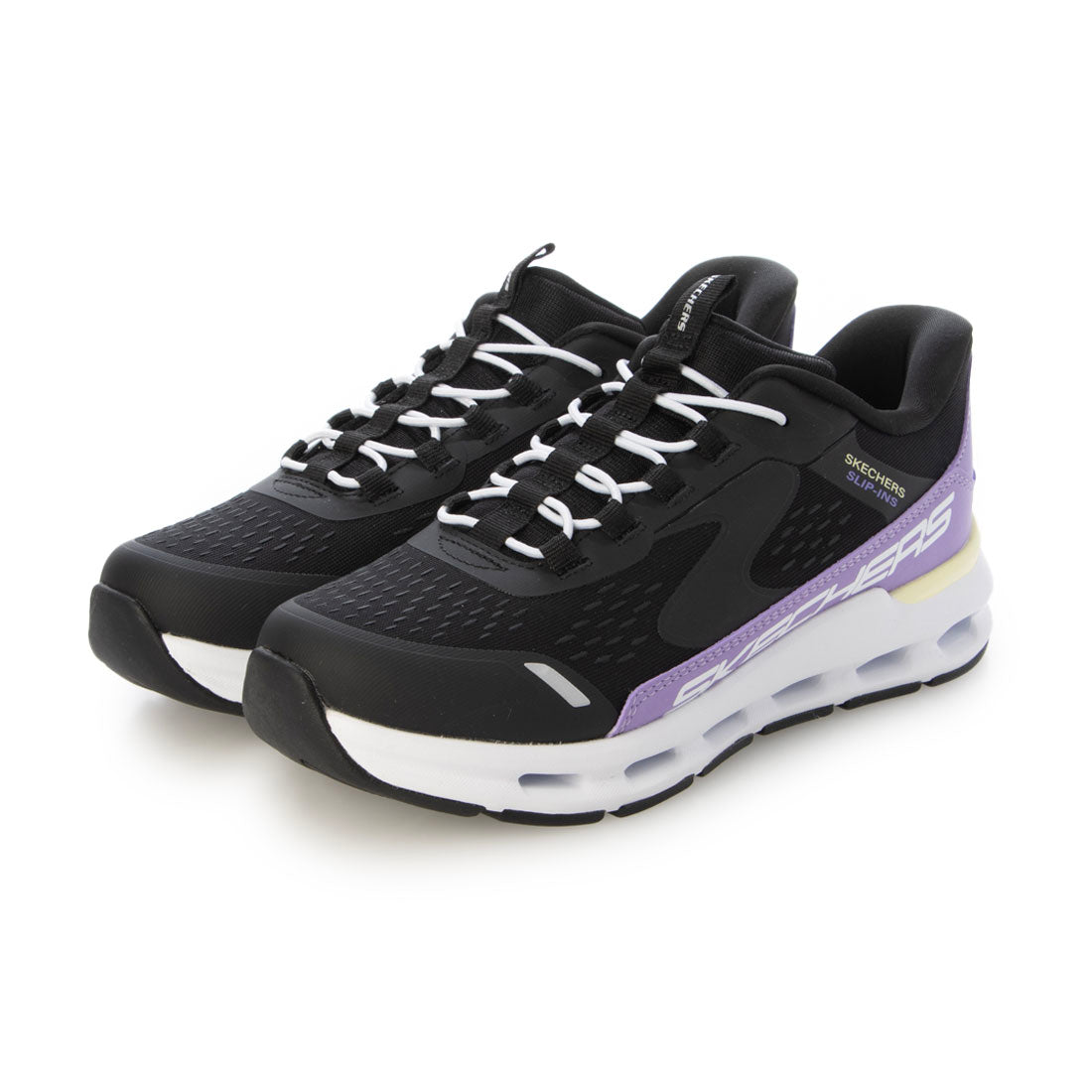 スケッチャーズ SKECHERS スリップインズ グライドステップ ヴィスタ レイン （ブラック/パープル） ブラック/パープル