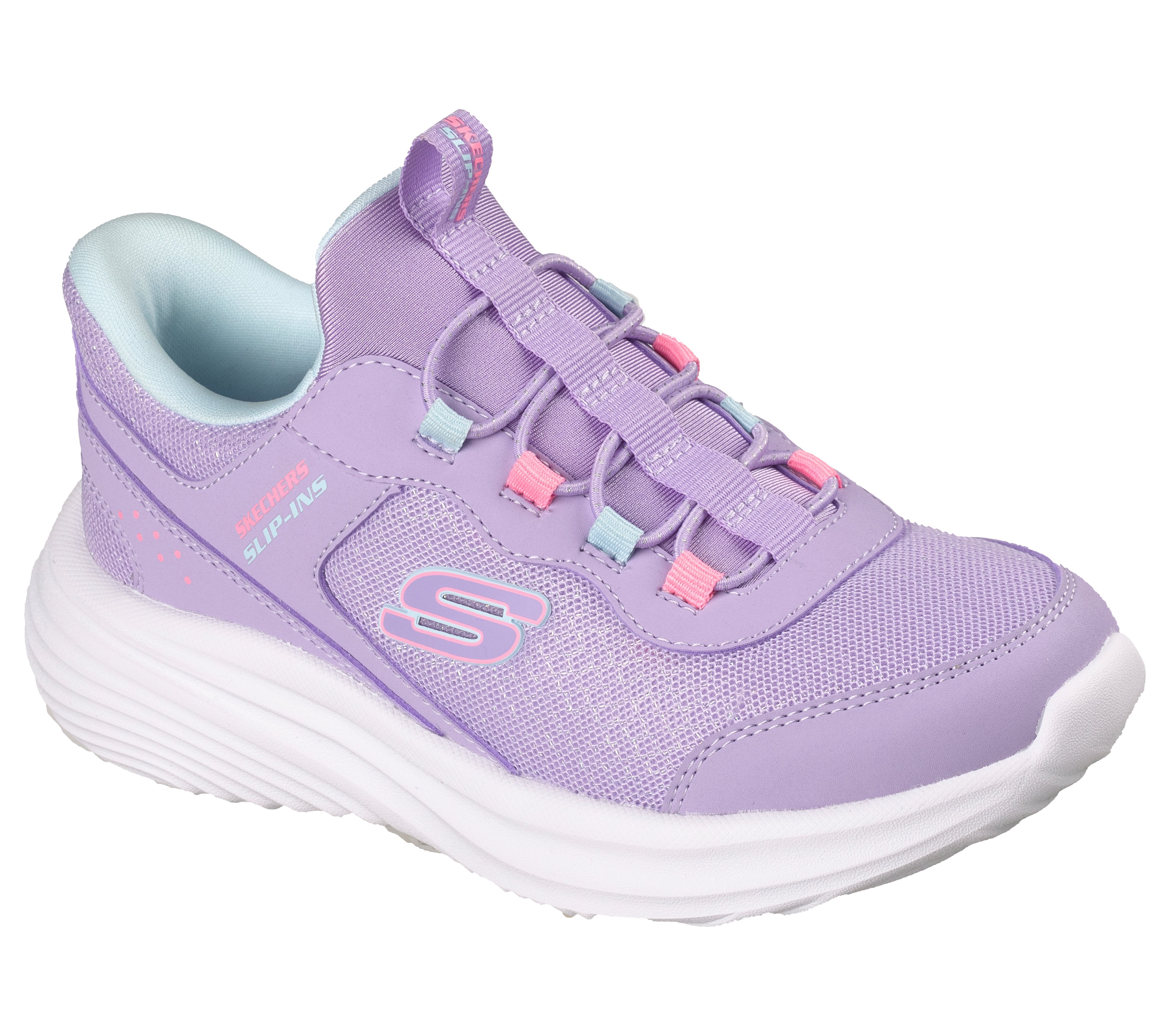 スケッチャーズ SKECHERS スニーカー キッズ 子供靴 スリップインズ バウンダープロ 303690L SKECHERS SLIP-INS BOUNDER PRO （パープル） パープル