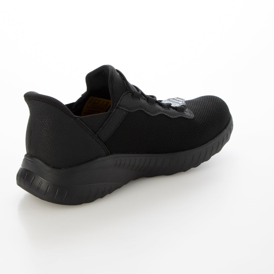 スケッチャーズ SKECHERS SLIP-INS WORK:SQUAD CHAOS SR-STIVIG（スリップインズ ワーク：スクワッド カオス SR - スティヴィグ）スリッポンスニーカー 200254W （ブラック） ブラック