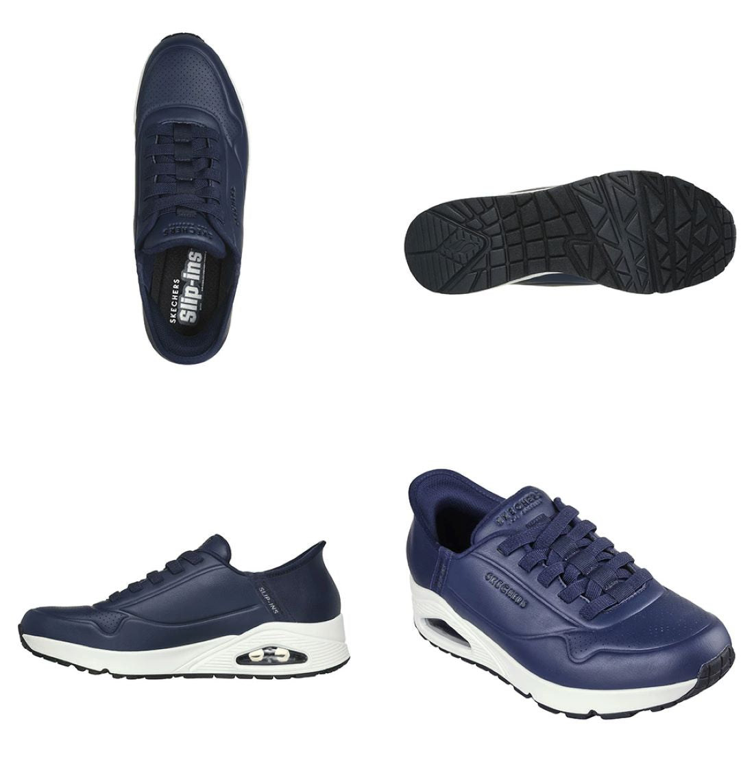 スケッチャーズ SKECHERS スニーカー メンズ スリップインズ ウノ イージー エア 183005 SKECHERS ハンズフリー エアソール