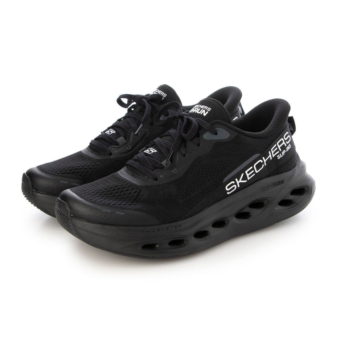スケッチャーズ SKECHERS マックスクッショニング グライドステップ） - アドバート （ブラック_ブラック） ブラック_ブラック