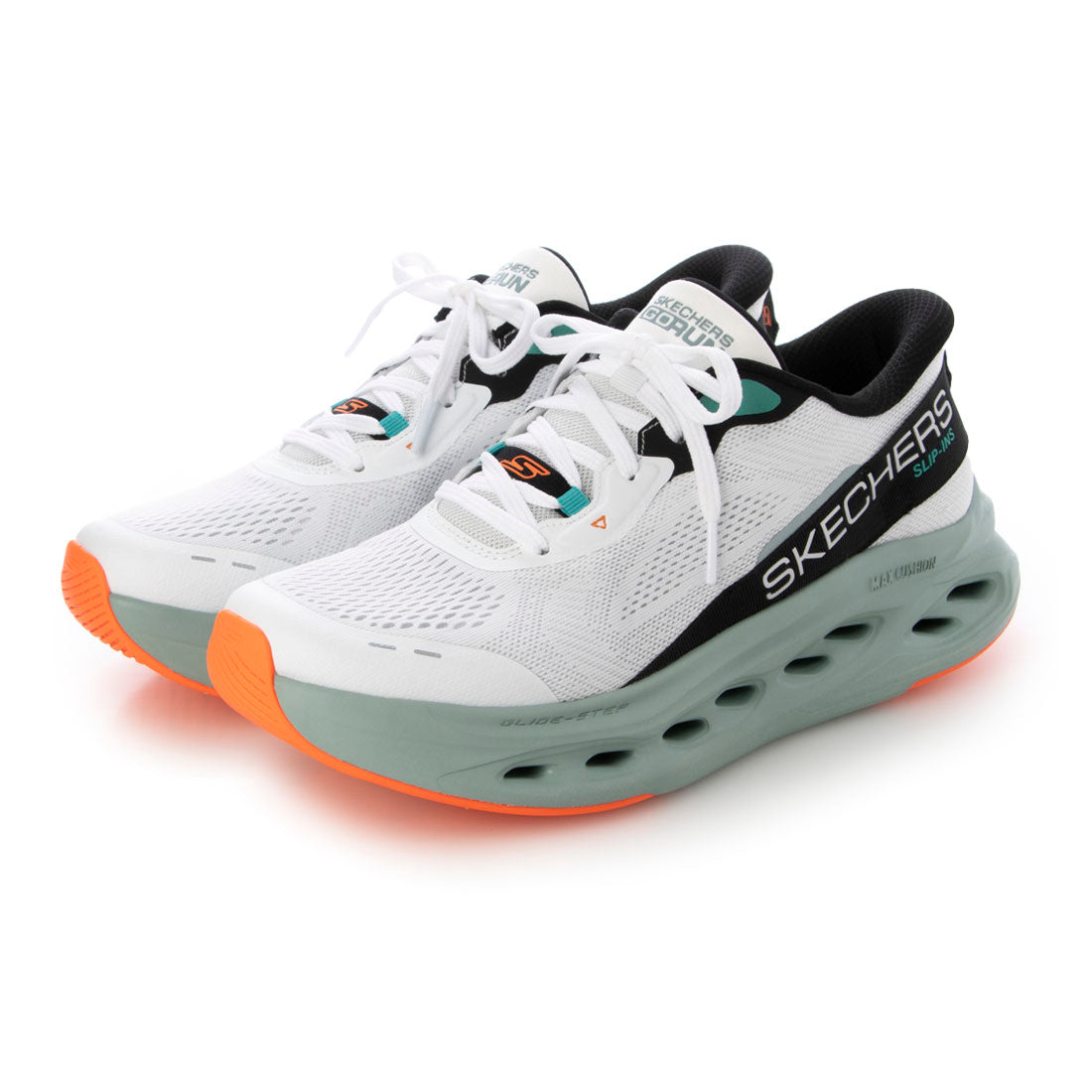 スケッチャーズ SKECHERS マックスクッショニング グライドステップ） - アドバート （ホワイト_マルチ） ホワイト_マルチ