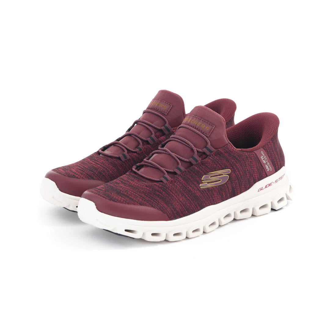 スケッチャーズ SKECHERS メンズ スニーカー スリッポン ハンズフリー スリップインズ グライドステップ ゼフィール 233011 （バーガンディ） バーガンディ