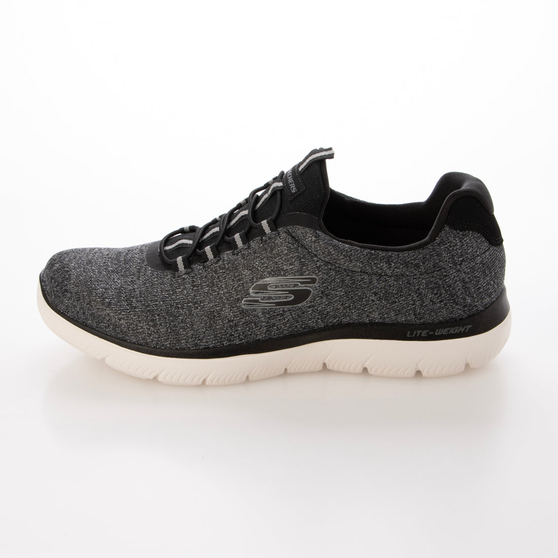 スケッチャーズ SKECHERS SUMMITS- FORTON スリッポン メンズ スニーカー 4E （BLACK/WHITE） BLACK/WHITE