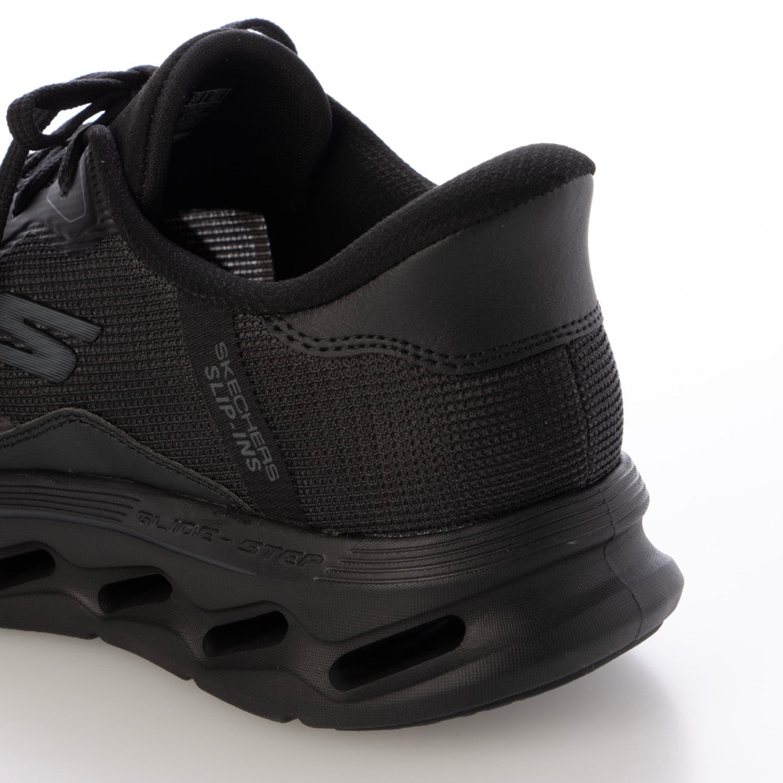 スケッチャーズ SKECHERS SLIP-INS: GO WALK GLIDE-STEP 2.0 - ZAC（スリップインズ：ゴーウォーク グライドステップ 2.0 - ザック）バンジーレーススニーカー 216660 （ブラック/ブラック） ブラック/ブラック