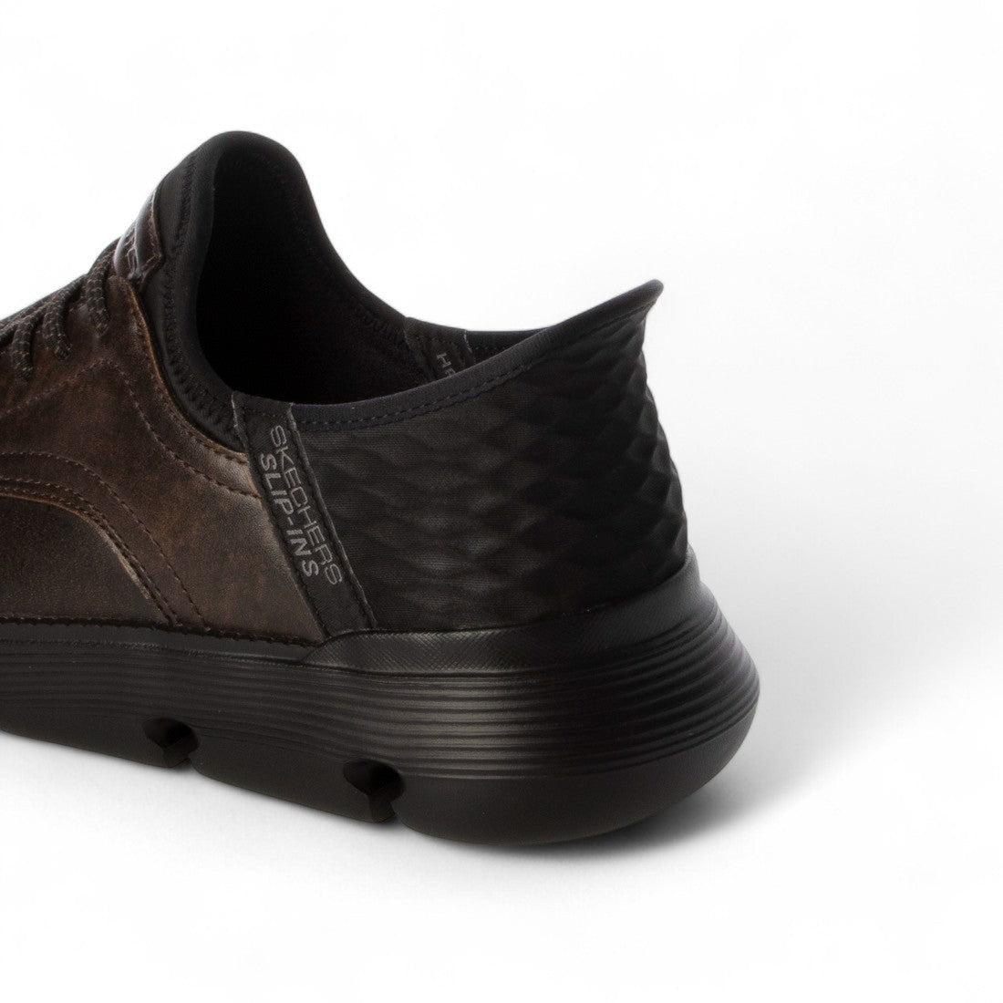 スケッチャーズ SKECHERS SLIP-INS:GARZA-GERVIN（スリップインズ：ガルザ-ガービン）レースアップスニーカー 205456 （ダークブラウン） ダークブラウン