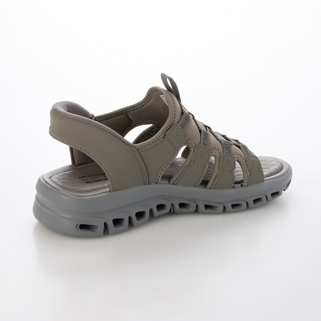 スケッチャーズ SKECHERS グライド ステップ サンダル  オンゴーアー （TAN/CHARCOAL） TAN/CHARCOAL