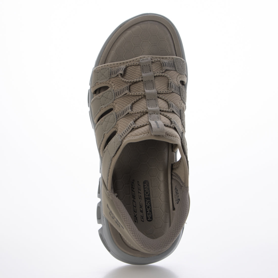 スケッチャーズ SKECHERS グライド ステップ サンダル  オンゴーアー （TAN/CHARCOAL） TAN/CHARCOAL