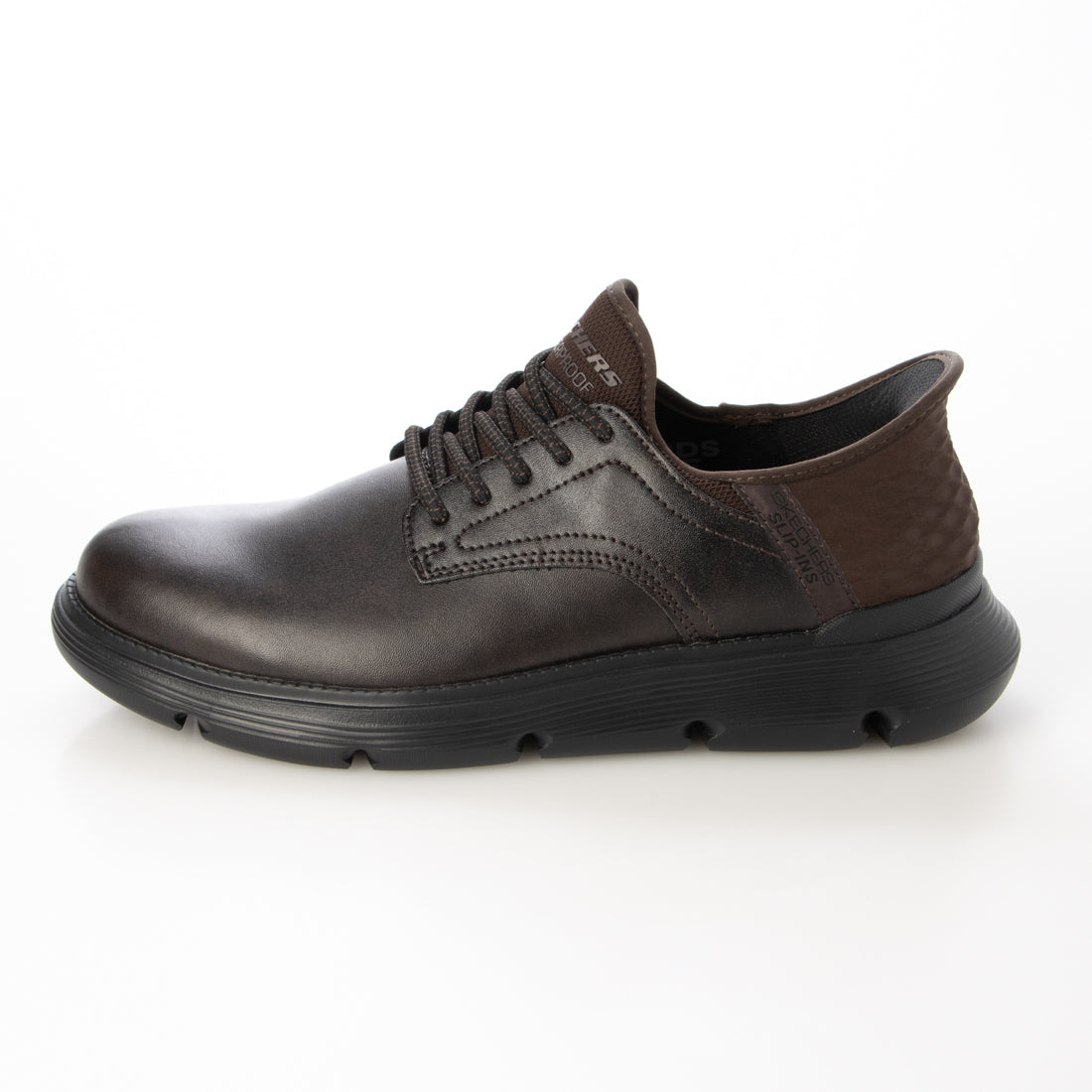 スケッチャーズ SKECHERS Slip-ins：GARZA-CARLYN（スリップインズ：ガルザ - カーリン）レースアップビジネススニーカー 205278W （ダークブラウン） ダークブラウン