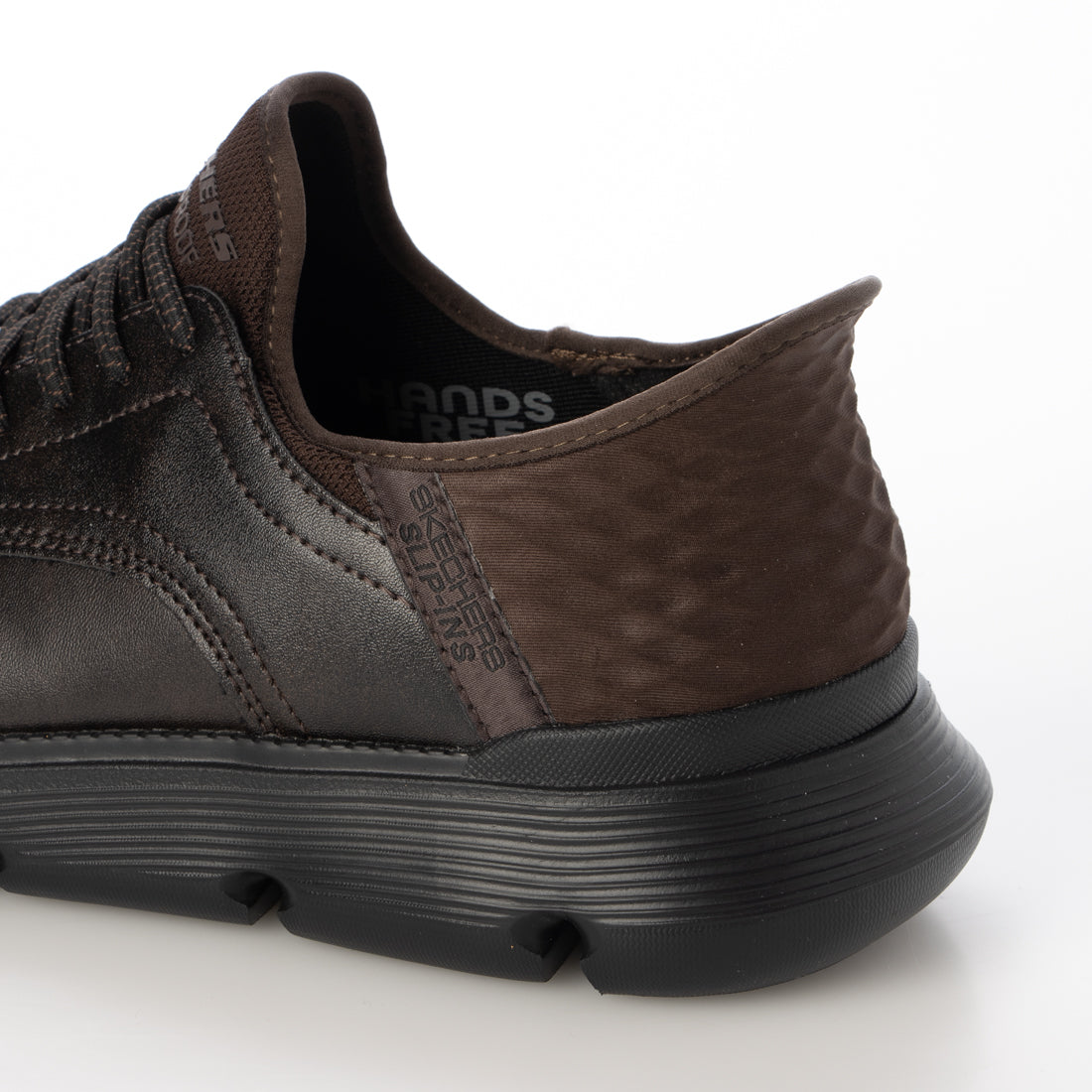 スケッチャーズ SKECHERS Slip-ins：GARZA-CARLYN（スリップインズ：ガルザ - カーリン）レースアップビジネススニーカー 205278W （ダークブラウン） ダークブラウン