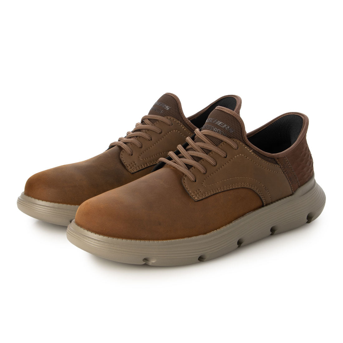 スケッチャーズ SKECHERS Slip-ins：GARZA-CARLYN（スリップインズ：ガルザ - カーリン）レースアップビジネススニーカー 205278W （キャメル/ダークブラウン） キャメル/ダークブラウン