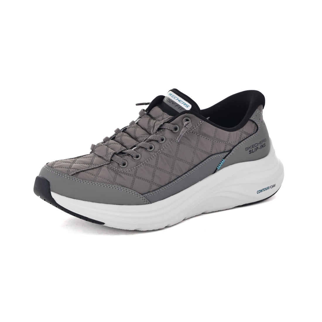 スケッチャーズ SKECHERS メンズ スニーカー スリッポン スリップインズ コンツアーフォーム コージーフィット 232619 ハンズフリー （チャコール/ブラック） チャコール/ブラック