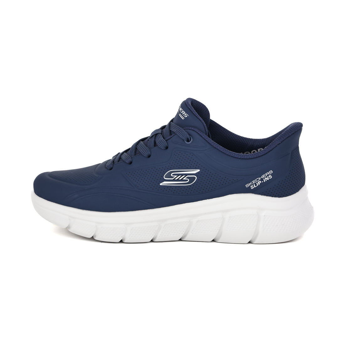 スケッチャーズ SKECHERS メンズ スニーカー スリッポン スリップインズ ボブス スポート B フレックス スムース エッジ 118116 （ネイビー） ネイビー
