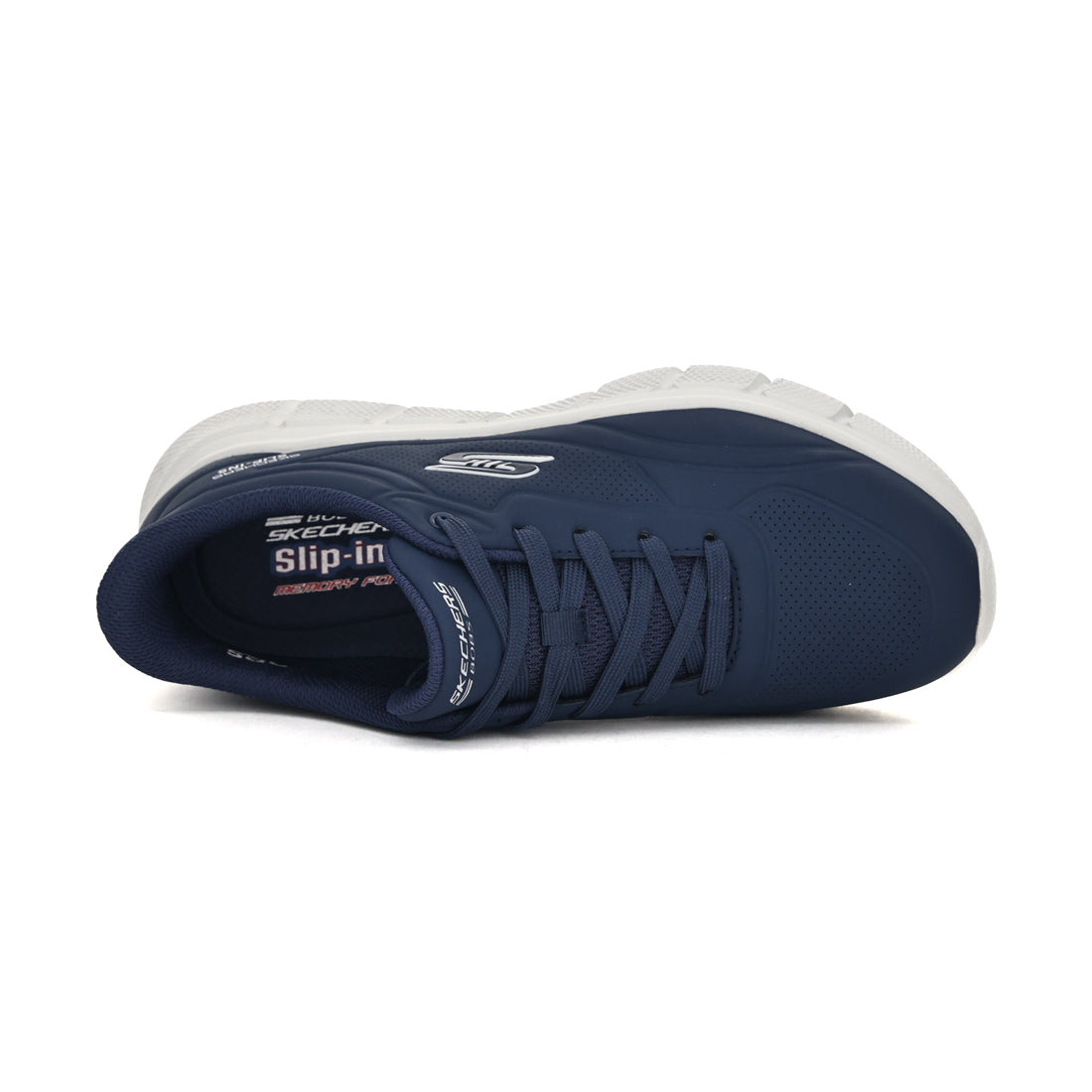 スケッチャーズ SKECHERS メンズ スニーカー スリッポン スリップインズ ボブス スポート B フレックス スムース エッジ 118116 （ネイビー） ネイビー