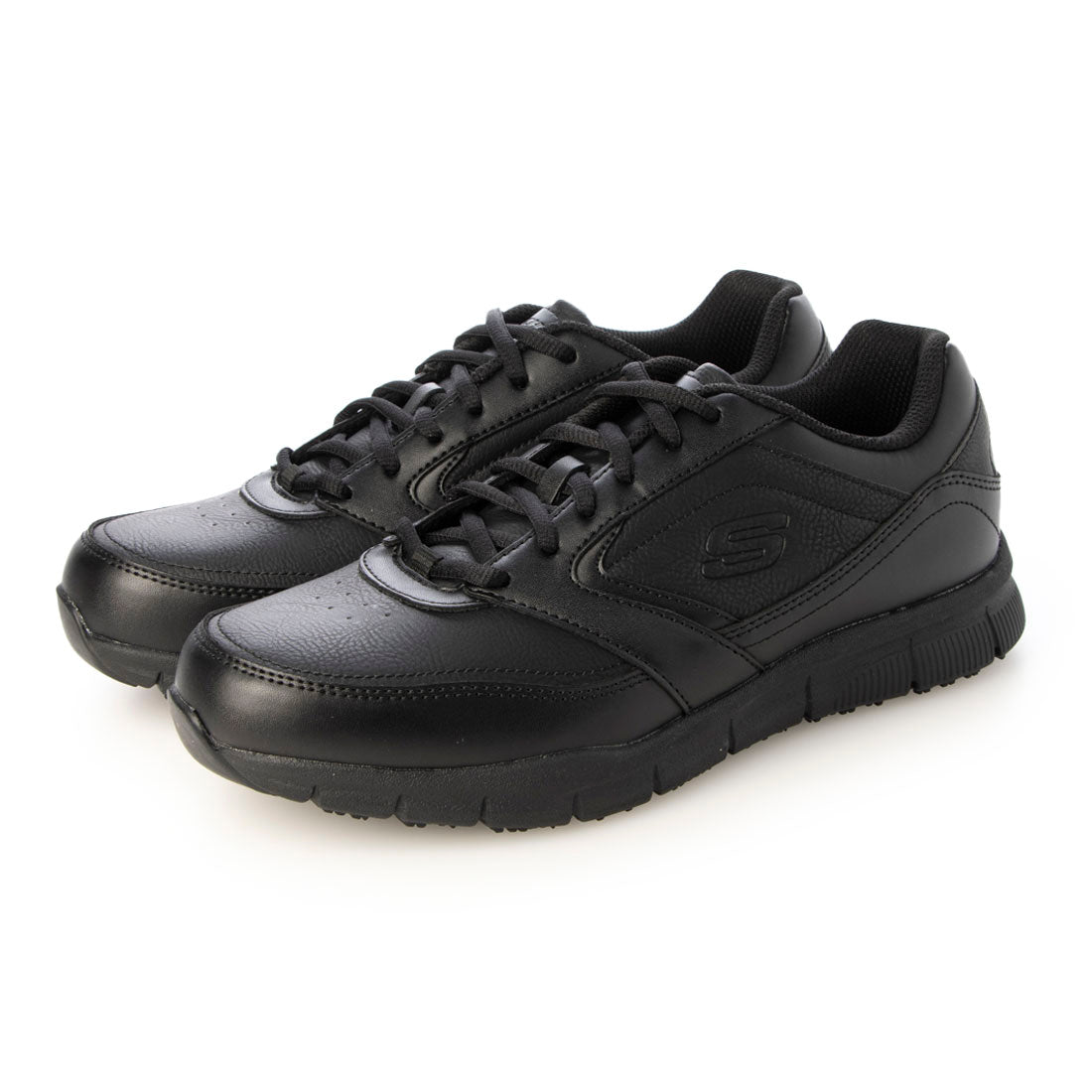 スケッチャーズ SKECHERS Work Relaxed Fit：Nampa SR77156 防滑ワークシューズ,ブラック