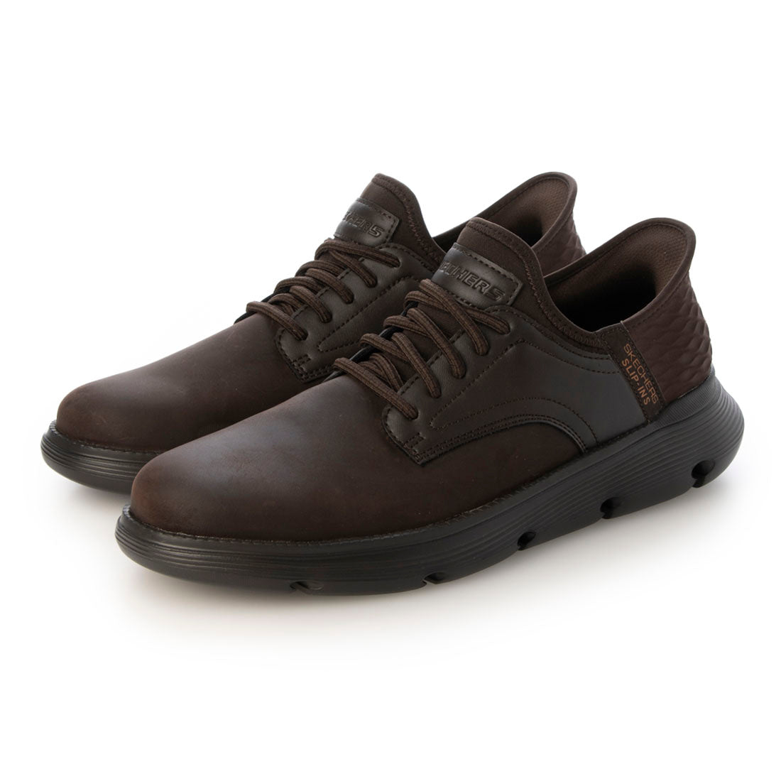 スケッチャーズ SKECHERS SLIP-INS:GARZA-GERVIN（スリップインズ：ガルザ-ガービン）レースアップスニーカー 205456 （チョコレート） チョコレート