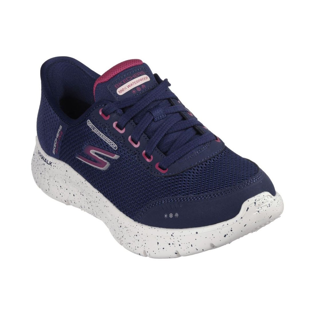 スケッチャーズ SKECHERS スケッチャーズ SKECHERS レディース 124846W GO WALK FLEX CLEAR （ネイビー/ピンク(ワイド)） ネイビー/ピンク(ワイド)