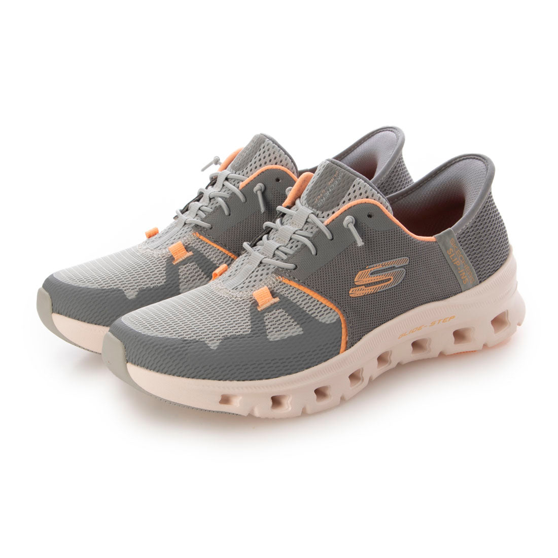 スケッチャーズ SKECHERS レディース スニーカー ローカット SLIP-INS スリップインズ GLIDE-STEP PRO 150420,グレー