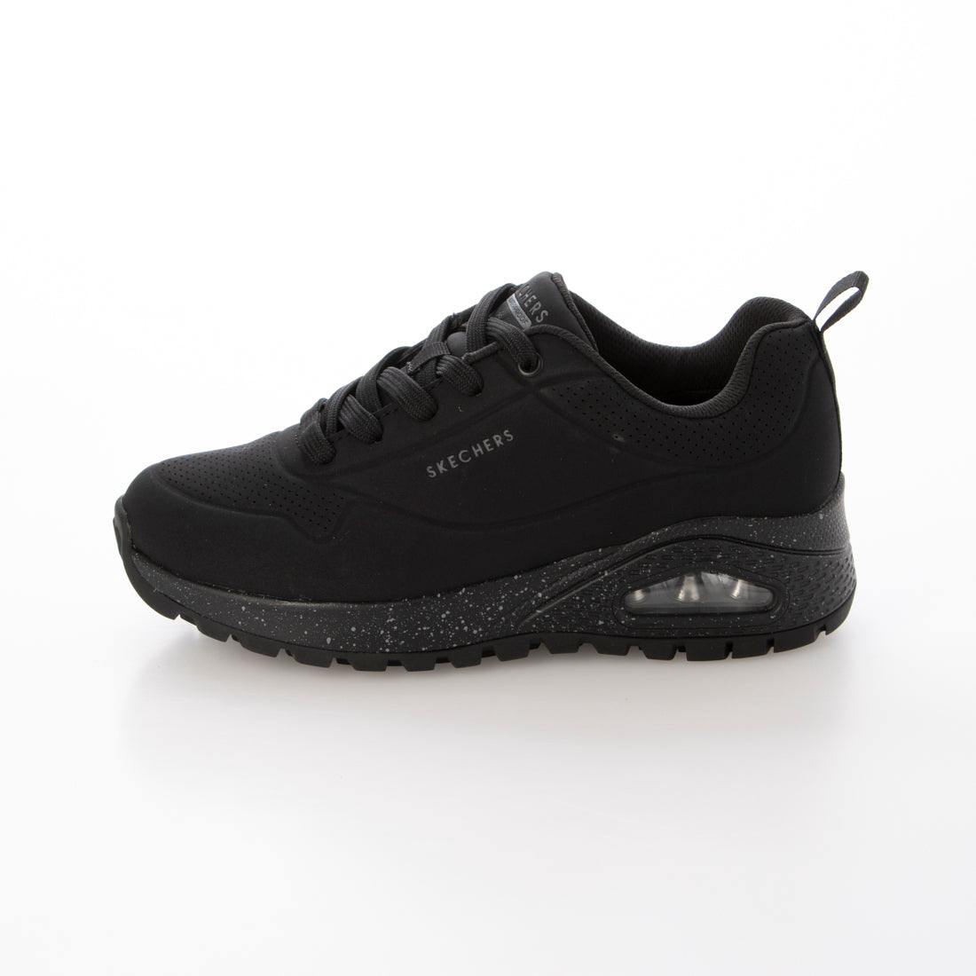 スケッチャーズ SKECHERS スニーカー レディース ウノ ラギッド スポッテッド テレイン 177164 SKECHERS Uno Rugged Spotted Terrain エアソール 防水 （ブラック） ブラック