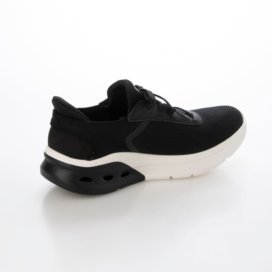スケッチャーズ SKECHERS SLIP-INS：BOBS ARC WAVES 2.0-NOW IT（スリップインズ：ボブス アーチウェーブス2.0 - ナウイット）レースアップスニーカー 117638 （ブラック） ブラック