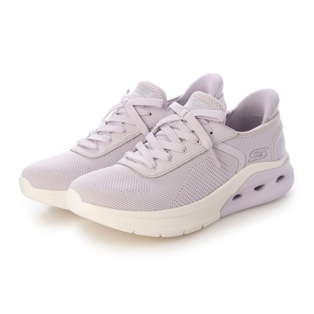スケッチャーズ SKECHERS SLIP-INS：BOBS ARC WAVES 2.0-NOW IT（スリップインズ：ボブス アーチウェーブス2.0 - ナウイット）レースアップスニーカー 117638 （ライラック） ライラック