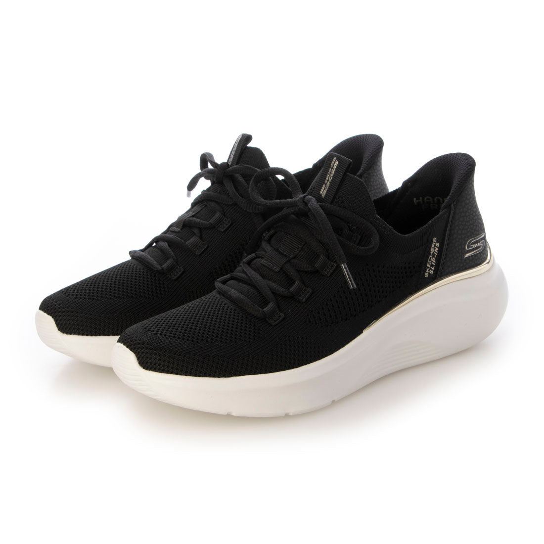 スケッチャーズ SKECHERS スニーカー レディース 117617 SKECHERS Slip ins BOBS B LOVE TRUE DELIGHT スリッポン スリップインズ ハンズフリー （ブラック） ブラック