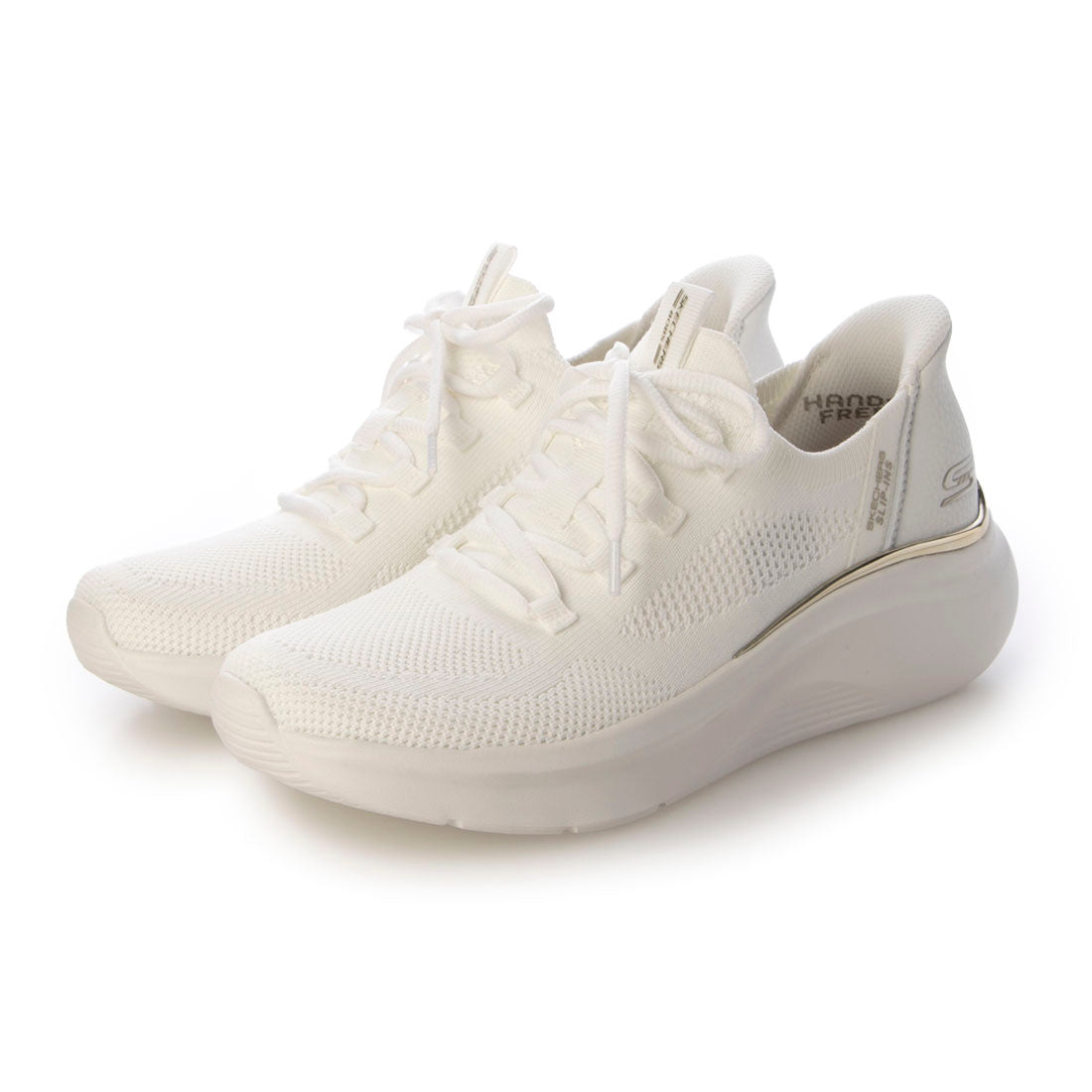 スケッチャーズ SKECHERS スニーカー レディース 117617 SKECHERS Slip ins BOBS B LOVE TRUE DELIGHT スリッポン スリップインズ ハンズフリー （ホワイト） ホワイト
