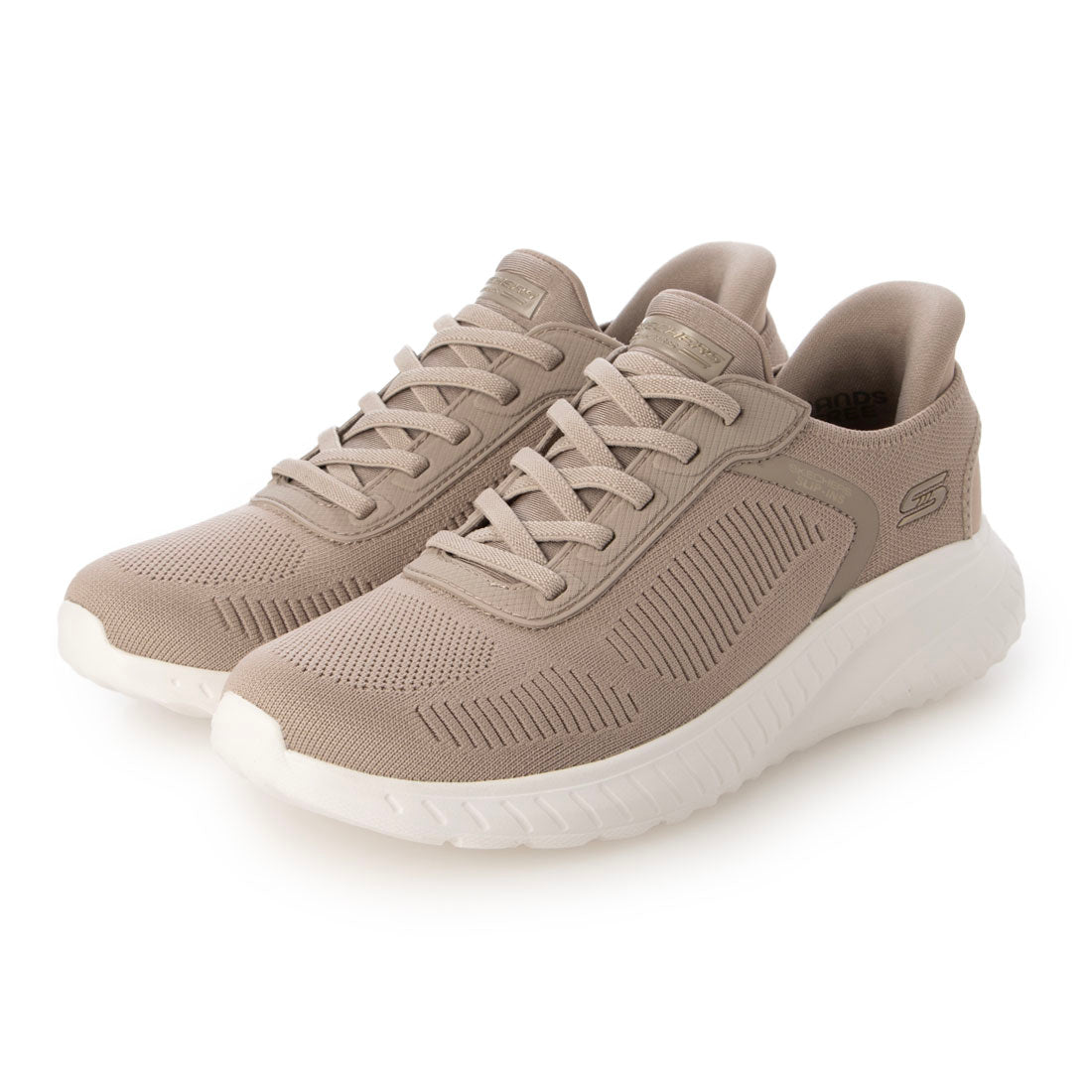 スケッチャーズ SKECHERS レディース スニーカー BOBS SQUAD CHAOS-CURRENT MUSE 117497W （ベージュ） ベージュ