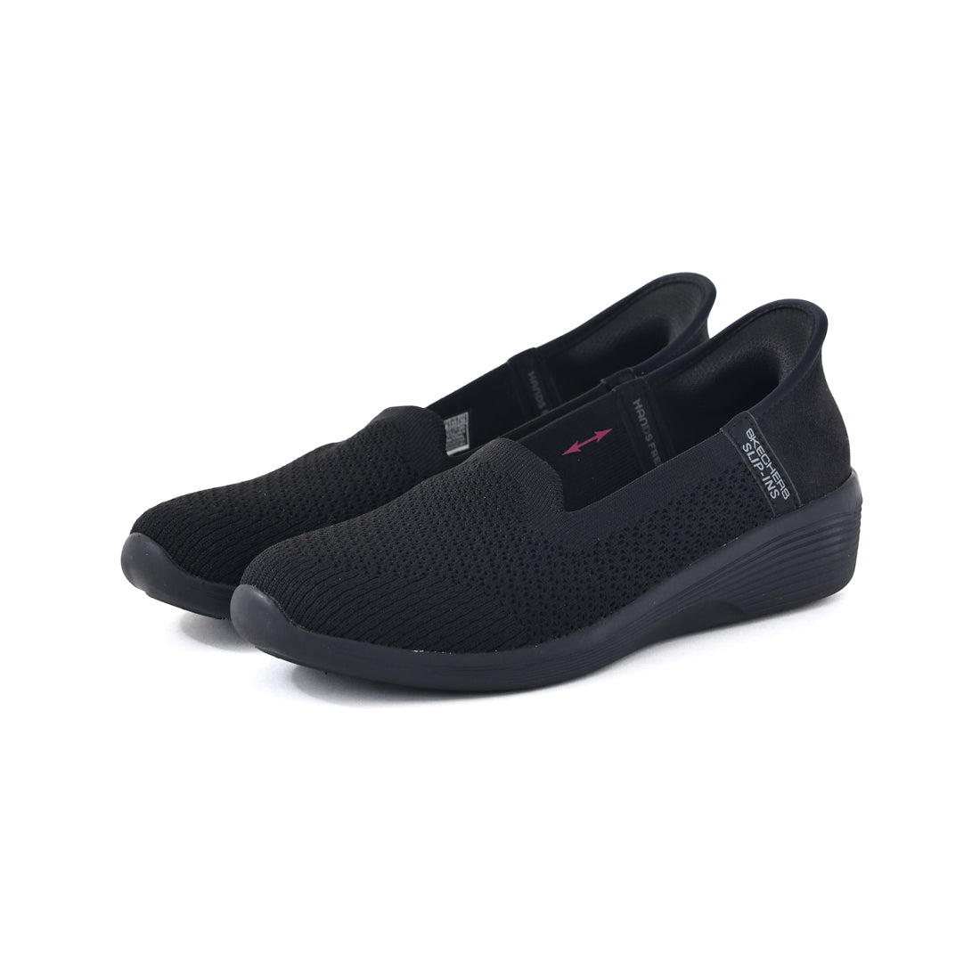 スケッチャーズ SKECHERS スリップインズ レディース スニーカー アリア スイート ボイス 158873 ハンズフリー 通勤 スリッポン （ブラック） ブラック