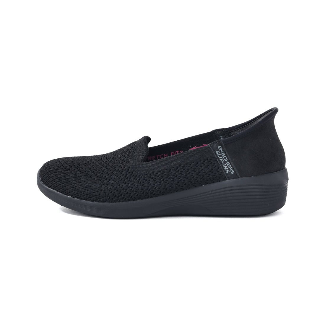 スケッチャーズ SKECHERS スリップインズ レディース スニーカー アリア スイート ボイス 158873 ハンズフリー 通勤 スリッポン （ブラック） ブラック