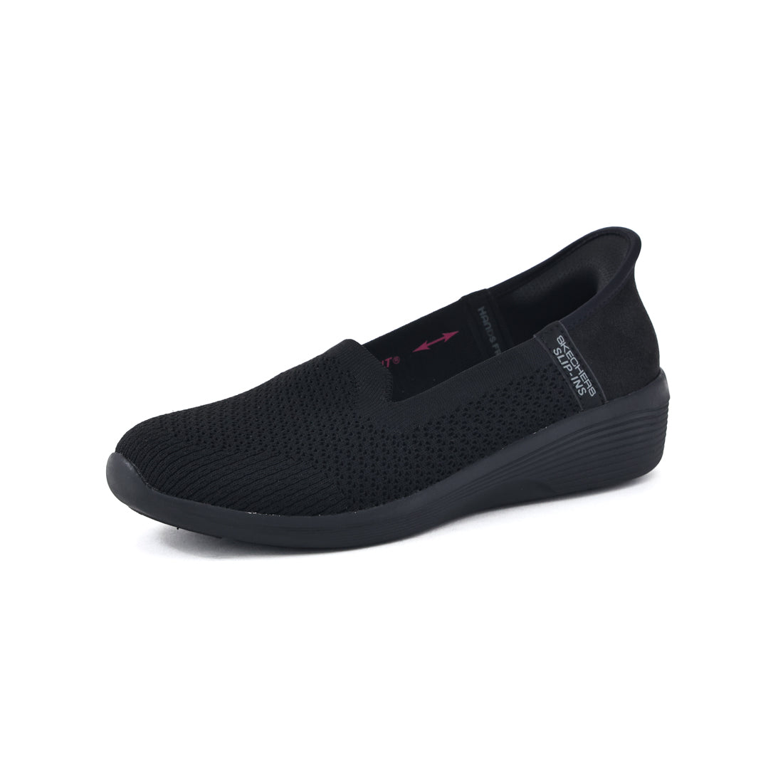 スケッチャーズ SKECHERS スリップインズ レディース スニーカー アリア スイート ボイス 158873 ハンズフリー 通勤 スリッポン （ブラック） ブラック