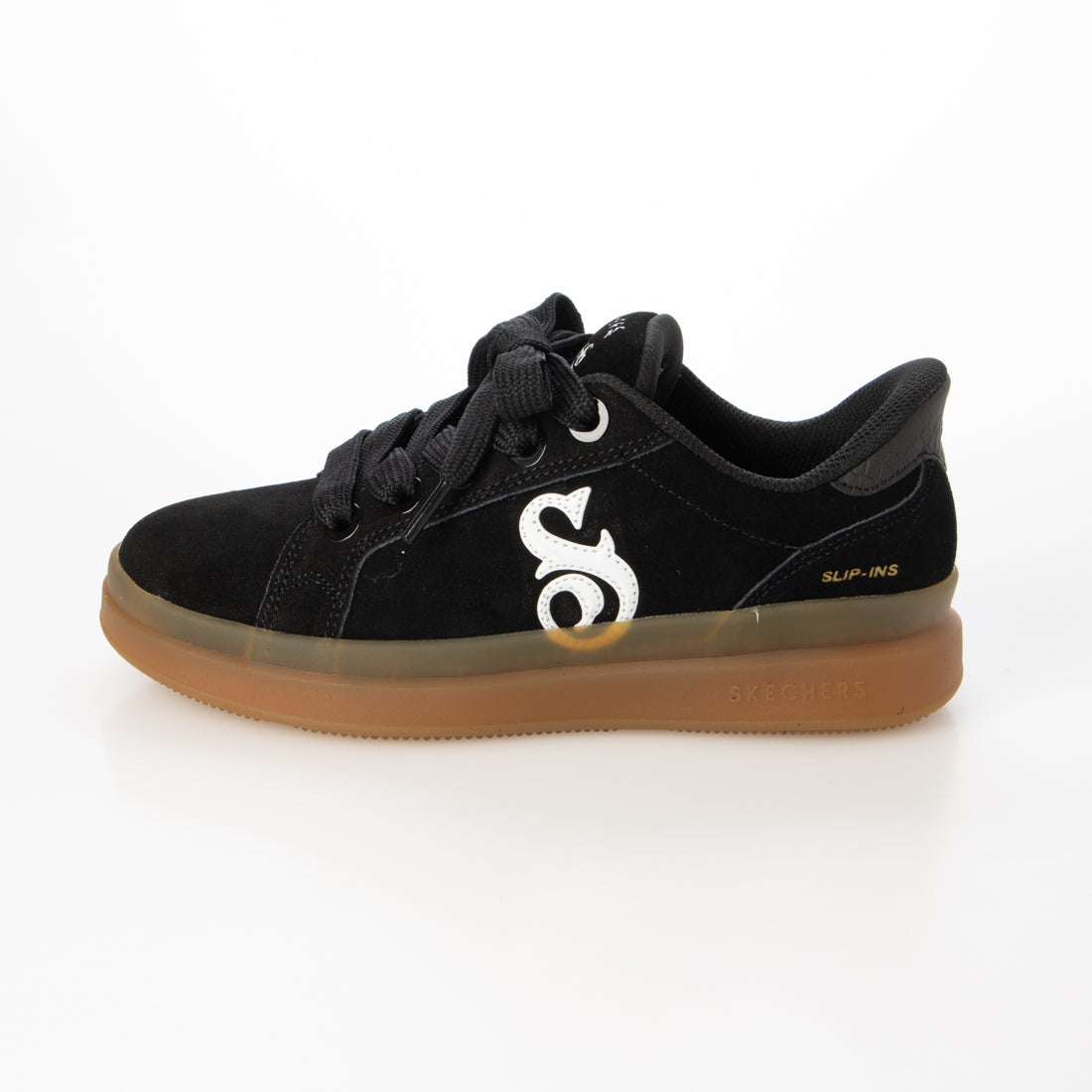 スケッチャーズ SKECHERS スリップインズ スヌープ・ドッグ：コートサイド - カリ ガールズ （BLACK/WHITE） BLACK/WHITE