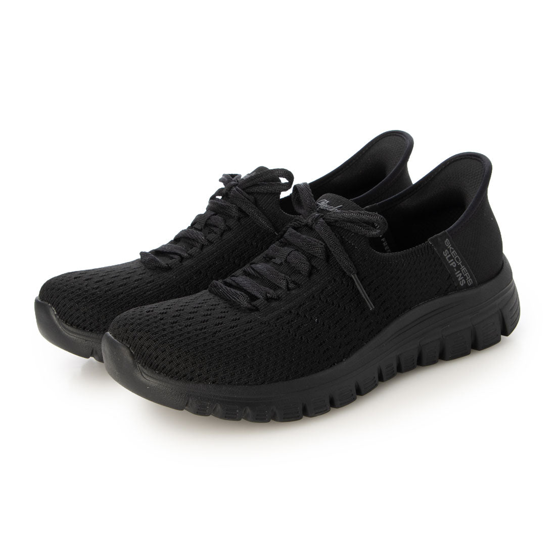 スケッチャーズ SKECHERS スリップインズ：グレースフル - ファースト ブラッシュ （BLACK） BLACK