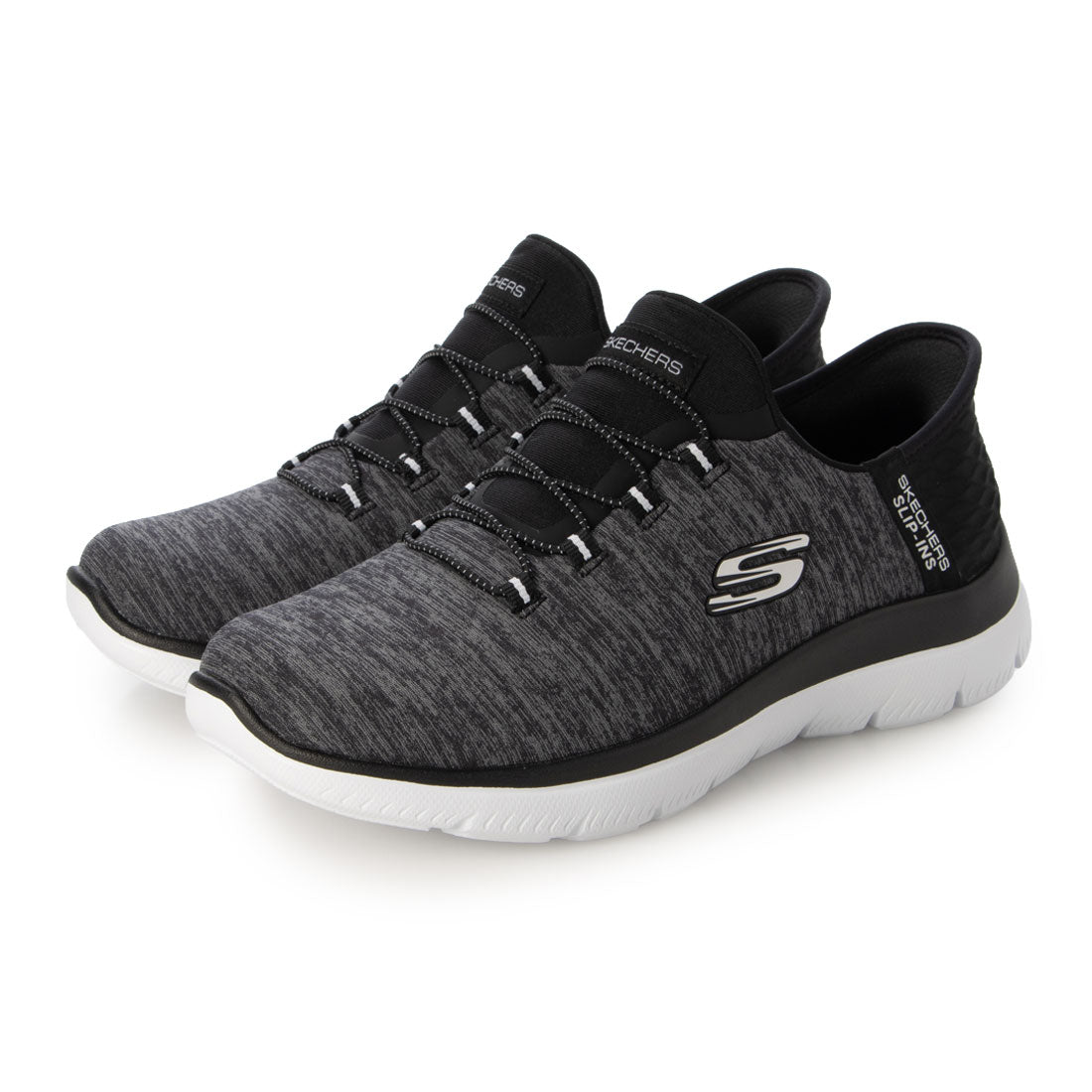 スケッチャーズ SKECHERS SKECHERS SUMMITS Black Mesh/White Tri (149937-BKW ) （Black Mesh/White Tri） Black Mesh/White Tri