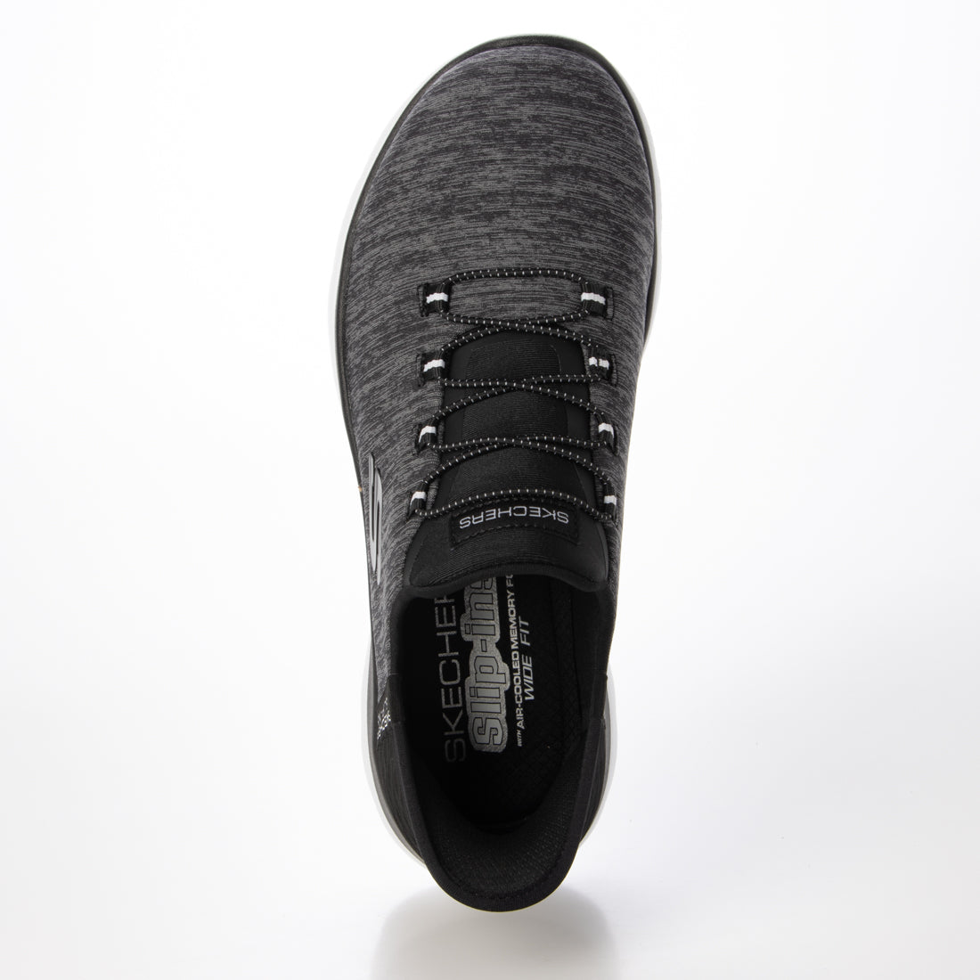 スケッチャーズ SKECHERS SKECHERS SUMMITS Black Mesh/White Tri (149937-BKW ) （Black Mesh/White Tri） Black Mesh/White Tri