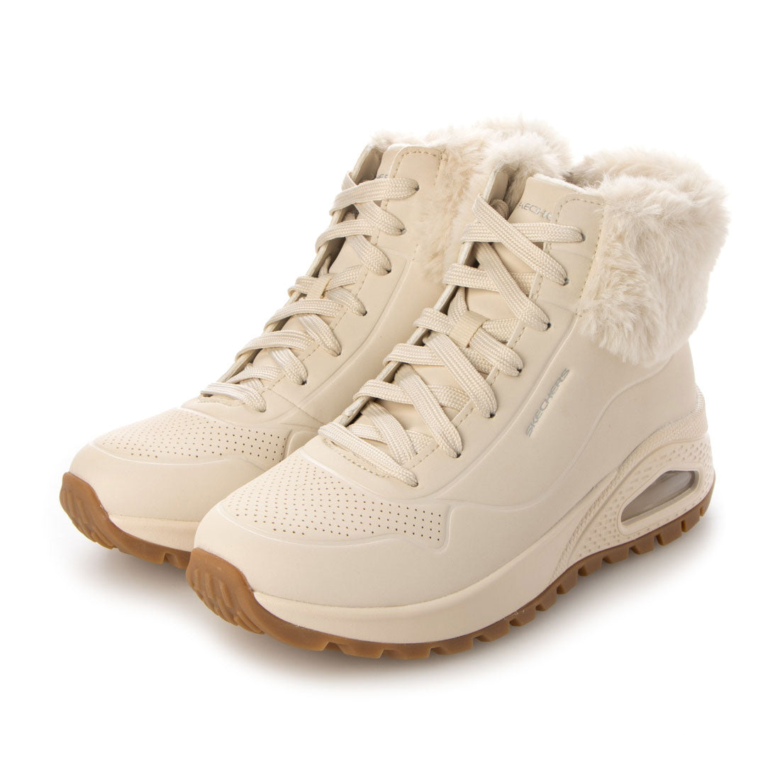 スケッチャーズ SKECHERS レディース スニーカー ファー エア UNO RUGGED - FALL AIR 167274,ホワイト
