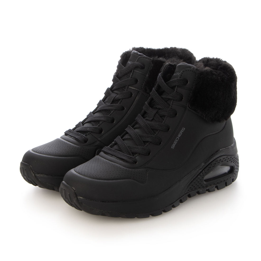 スケッチャーズ SKECHERS レディース スニーカー ファー エア UNO RUGGED - FALL AIR 167274,ブラック