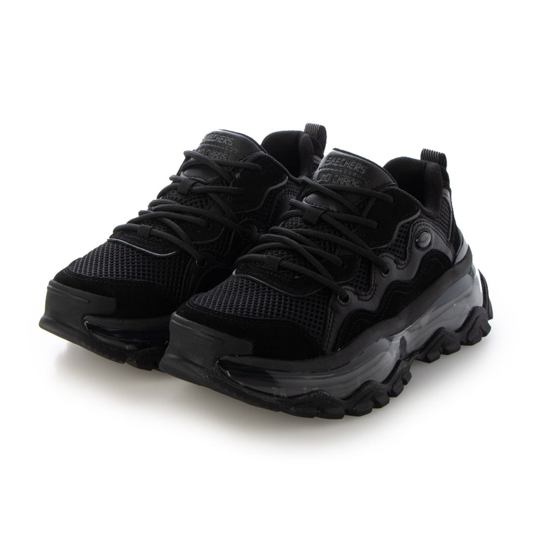 スケッチャーズ SKECHERS UNO CHAOS-FREAK WAVESエアークッションスニーカー 177935,ブラック/ブラック