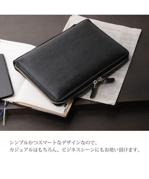 サンキョウショウカイ 三京商会 [BLAZER CLUB]牛革レザーメンズクラッチバッグ