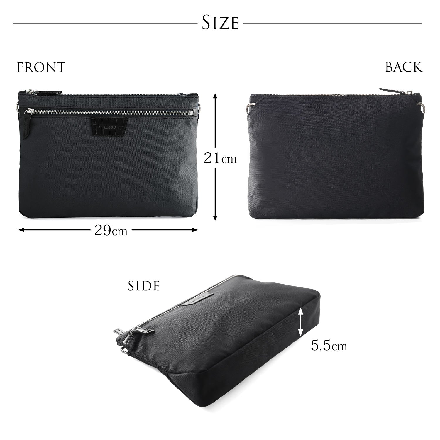 サンキョウショウカイ 三京商会 薄型 ショルダー バッグ 軽量 サコッシュ （ネイビー） ネイビー