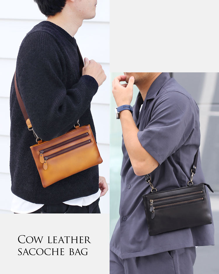 サンキョウショウカイ 三京商会 日本製 レザーサコッシュ （ブラック） ブラック