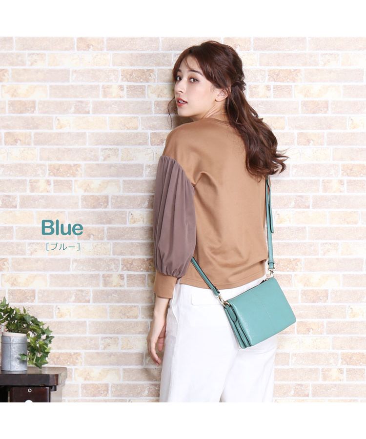 サンキョウショウカイ 三京商会 [Mia Borsa]牛革レザーショルダーバッグ