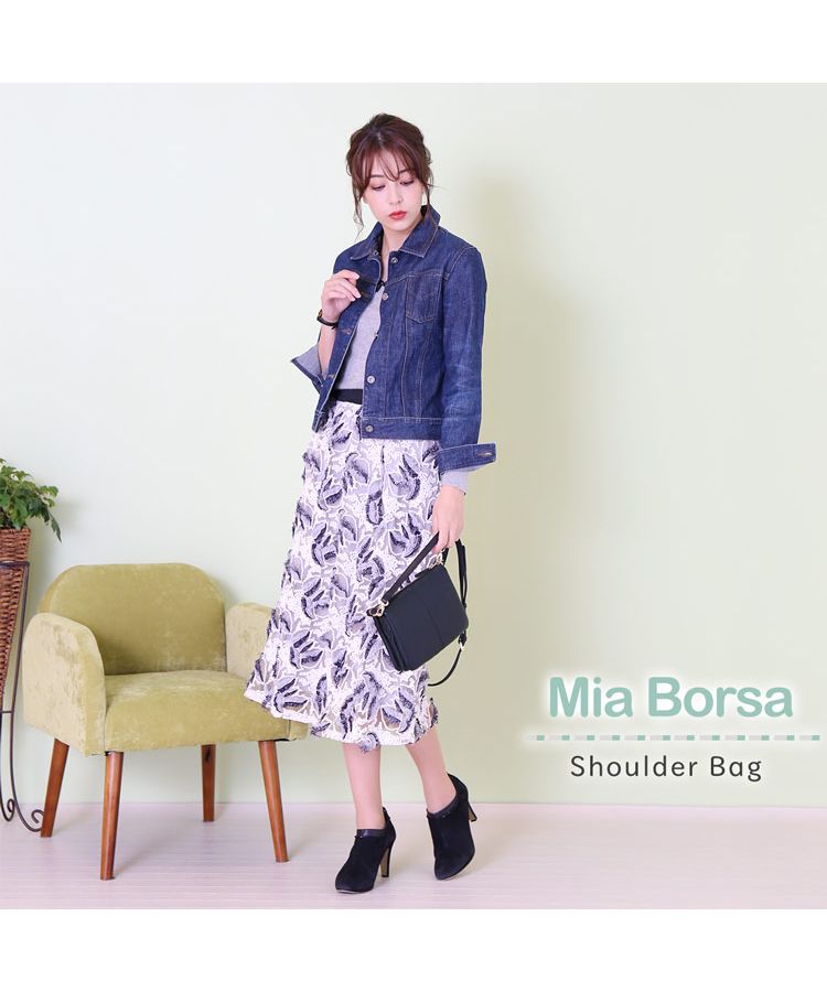 サンキョウショウカイ 三京商会 [Mia Borsa]牛革レザーショルダーバッグ