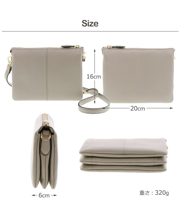 サンキョウショウカイ 三京商会 [Mia Borsa]牛革レザーショルダーバッグ