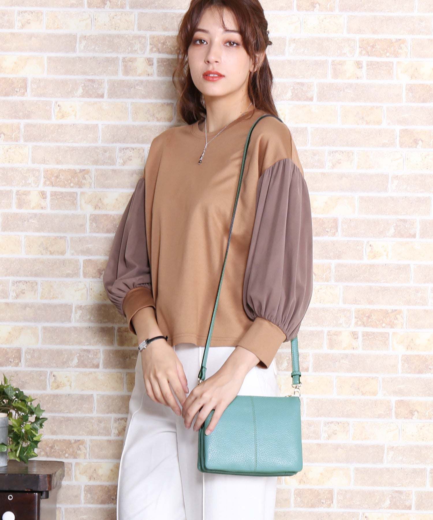 サンキョウショウカイ 三京商会 [Mia Borsa]牛革レザーショルダーバッグ,ブルー